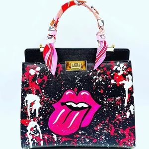 Hand painted handbag